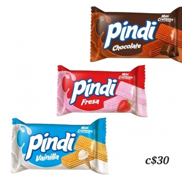 Pindi Fresa, Vainilla y Chocolate 