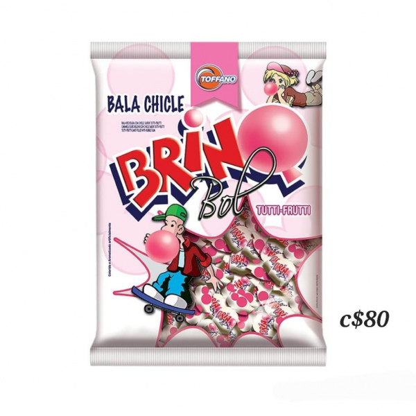 Bala Chicle Brinq Tuti Frutti