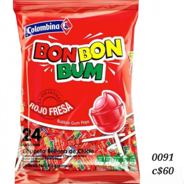 Bon Bon Bum Rojo Fresa