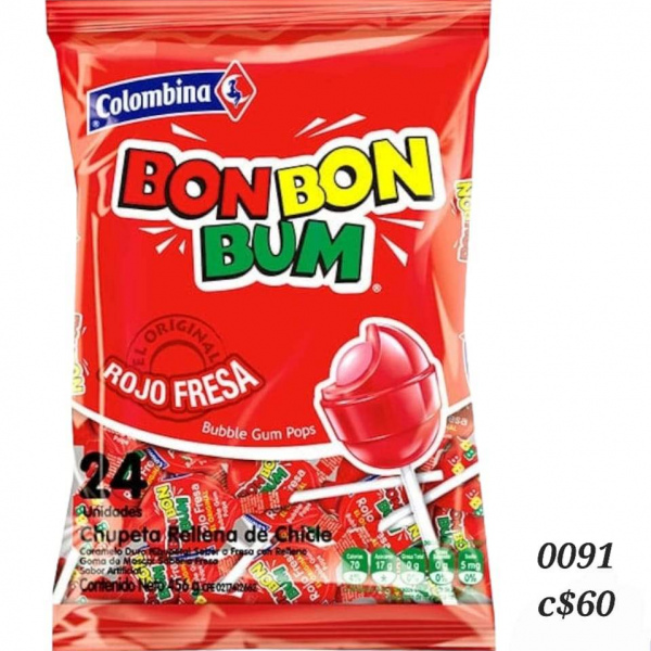 Bon Bon Bum Rojo Fresa