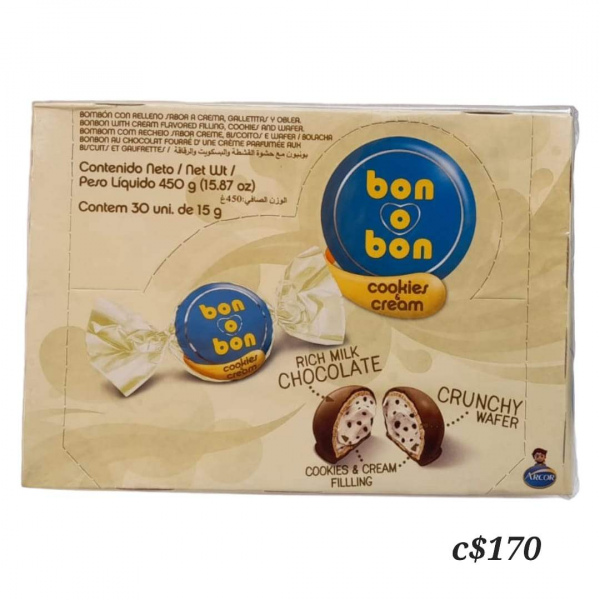 Bon o Bon Cookies y Cream 